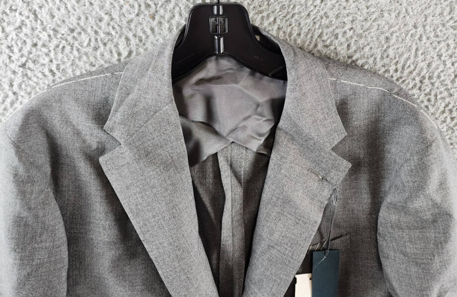 Boglioli Milano Melange Wool Blend Slim Fit Suit Jacket Men's 50C Grey Melance
