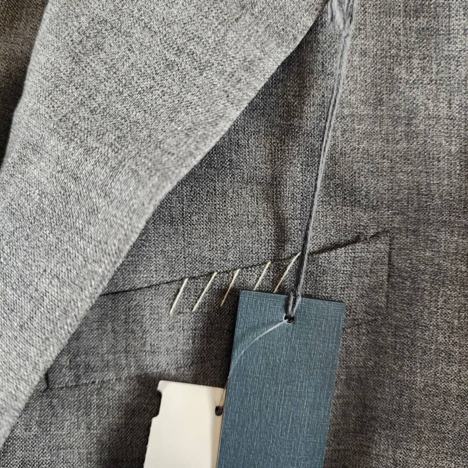 Boglioli Milano Melange Wool Blend Slim Fit Suit Jacket Men's 50C Grey Melance