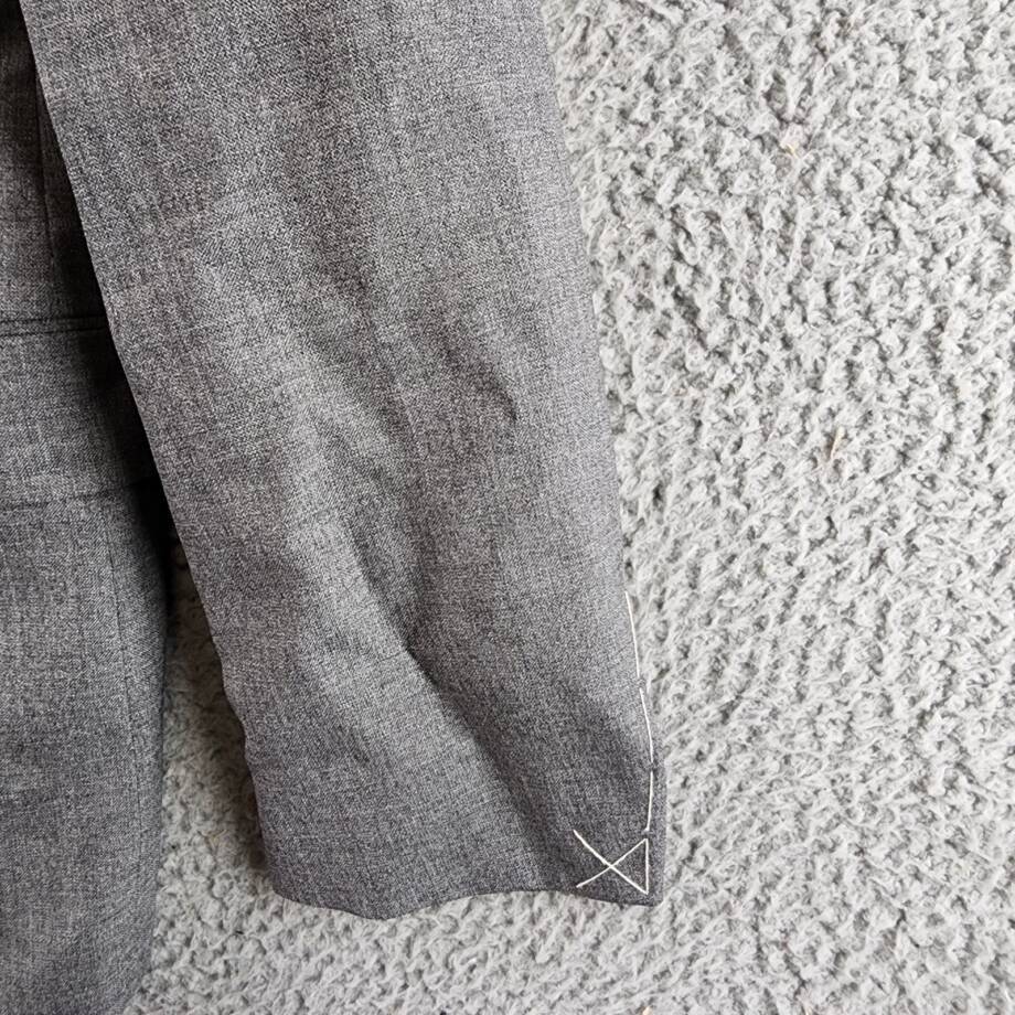 Boglioli Milano Melange Wool Blend Slim Fit Suit Jacket Men's 50C Grey Melance