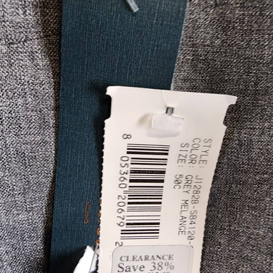 Boglioli Milano Melange Wool Blend Slim Fit Suit Jacket Men's 50C Grey Melance