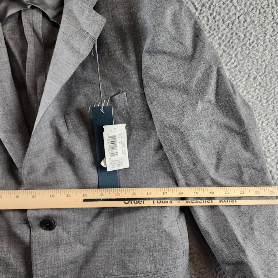 Boglioli Milano Melange Wool Blend Slim Fit Suit Jacket Men's 50C Grey Melance