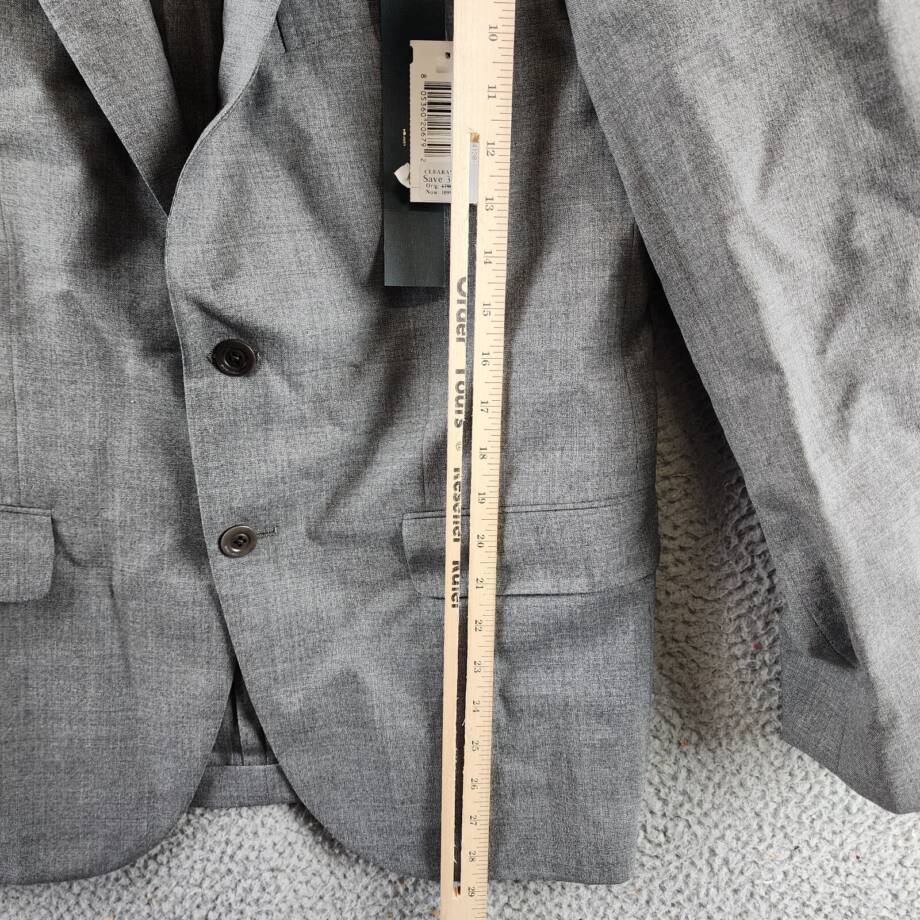 Boglioli Milano Melange Wool Blend Slim Fit Suit Jacket Men's 50C Grey Melance