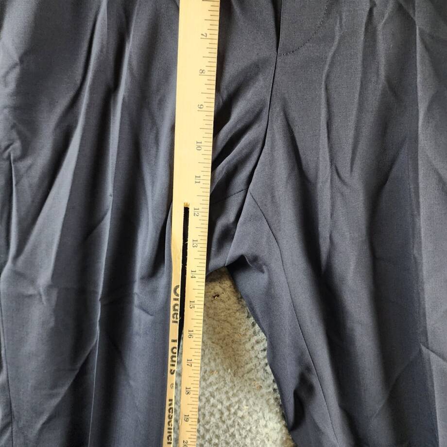 BOSS P-Genius CW-WG-243 Pants Men's 32R Dark Blue Virgin Wool Blend Mid Rise