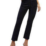 Veronica Beard Kimra High Rise Straight Leg Cropped Pants Women's 10 Dark Oxford