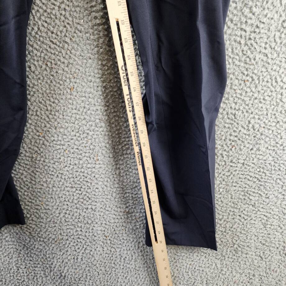 BOSS P-Genius CW-WG-243 Pants Men's 32R Dark Blue Virgin Wool Blend Mid Rise