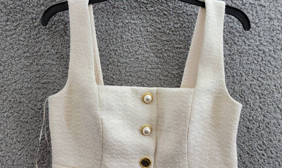 French Connection Structured Woven Button-Front Top Women's 0 Classic Cream