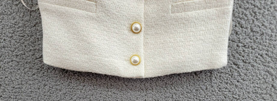 French Connection Structured Woven Button-Front Top Women's 0 Classic Cream