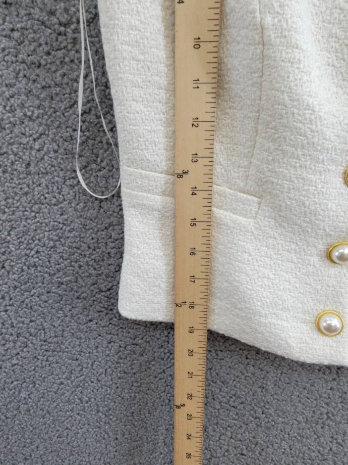 French Connection Structured Woven Button-Front Top Women's 0 Classic Cream