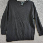 C by Bloomingdale's Cashmere Boat Neck Side Slit Asymmetrical Sweater Women's S