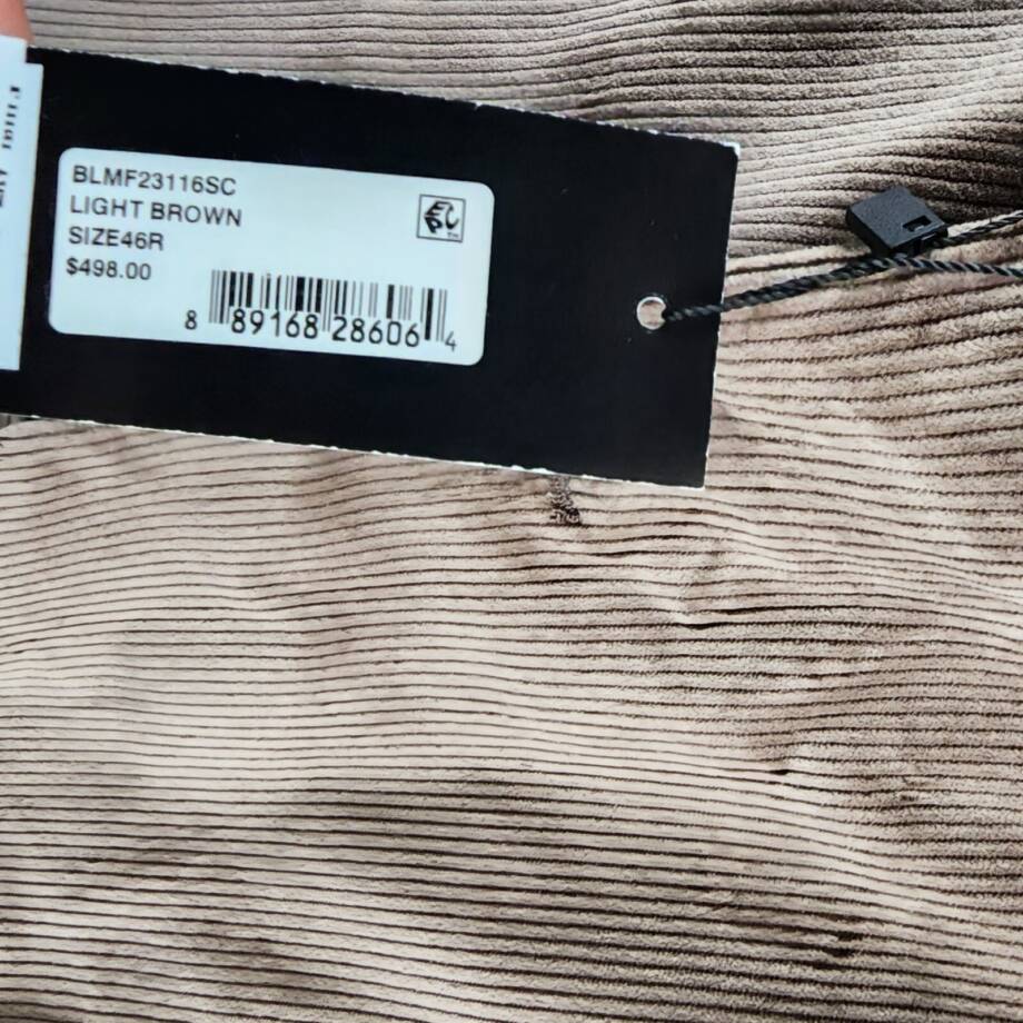 The Men's Store at Bloomingdales Corduroy Regular Fit Sport Coat 46R Light Brown