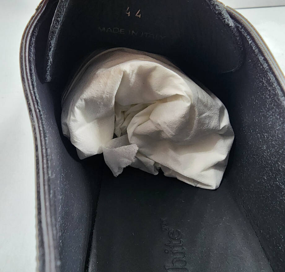 Off-White For Walking Dress Shoes Men's 11 Black Stripe Pattern At Sole Lace Up