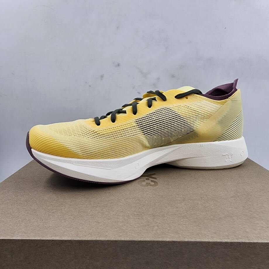 adidas Y-3 Takumi Sen 10 Low Top Sneakers Men's 8.5 Yellow/Purple Side Logo Tab