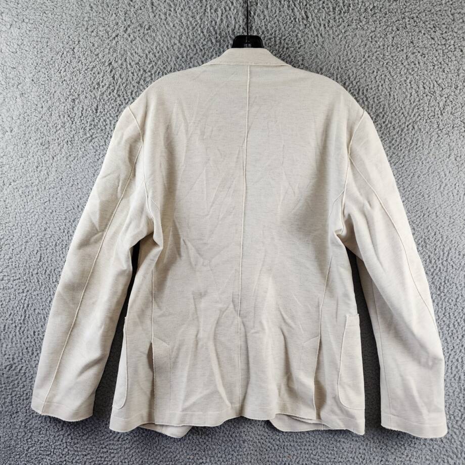 BOSS Hanry Slim Fit Raw Edge Sport Coat Men's 40R Open White 2-Button Closure