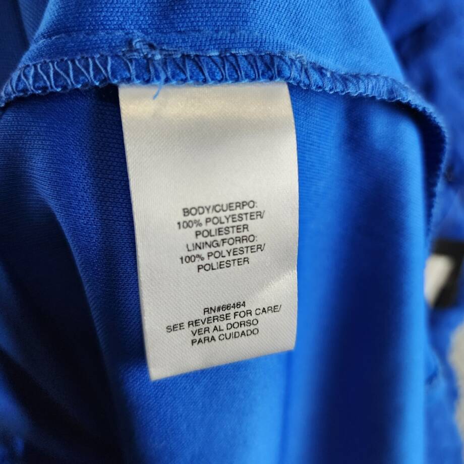 52seven Drawstring Waist Dress Women's L Cobalt Round Neck Short Sleeve Tie Back