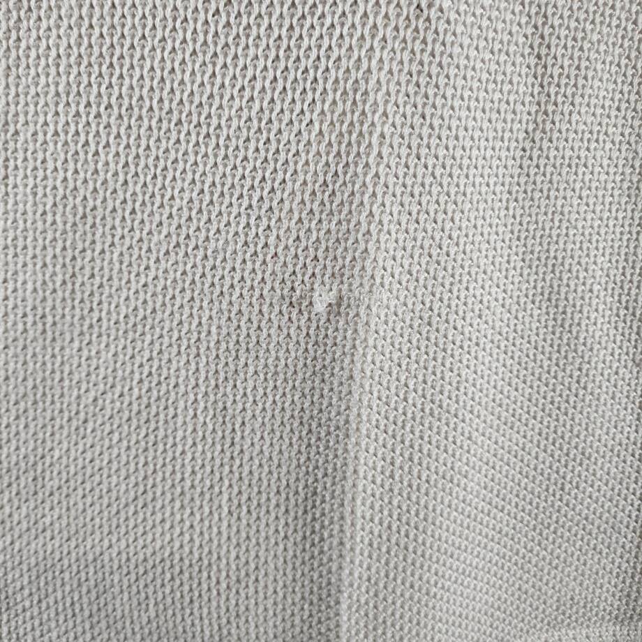 AQUA Pointelle Knit Midi Skirt Women's XS White Side Slit Elastic Waist Pull On