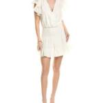 Ramy Brook New York Smocked Waist Bridget Dress Women's M Issco Pullover