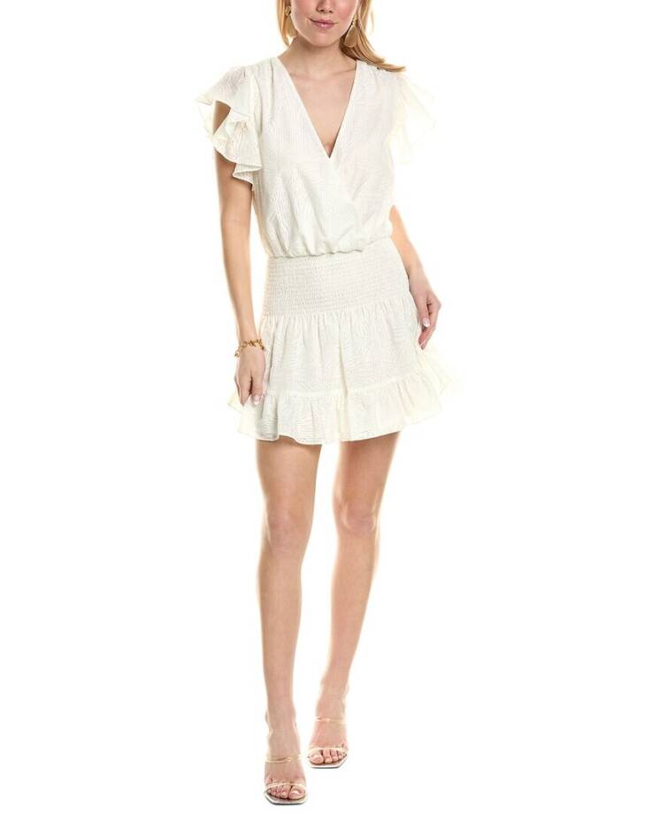Ramy Brook New York Smocked Waist Bridget Dress Women's M Issco Pullover