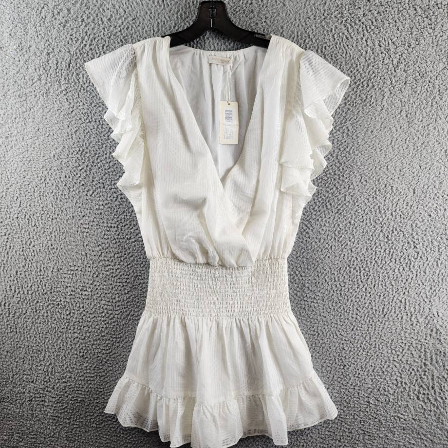 Ramy Brook New York Smocked Waist Bridget Dress Women's M Issco Pullover