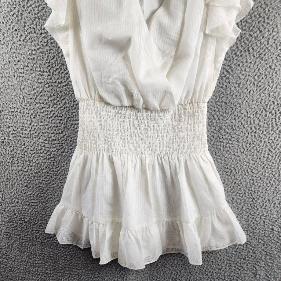 Ramy Brook New York Smocked Waist Bridget Dress Women's M Issco Pullover