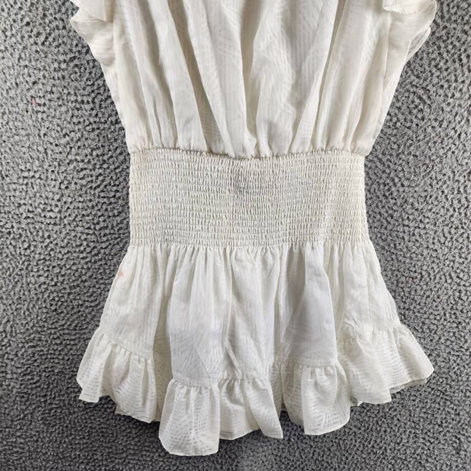 Ramy Brook New York Smocked Waist Bridget Dress Women's M Issco Pullover