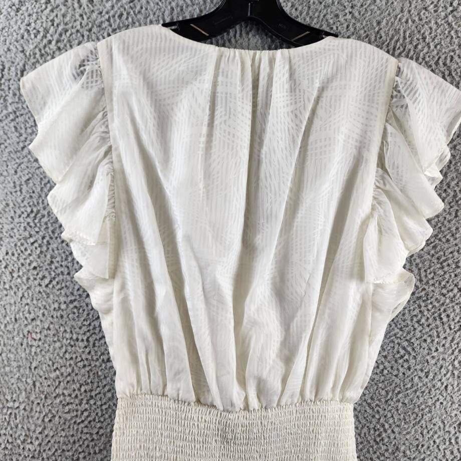 Ramy Brook New York Smocked Waist Bridget Dress Women's M Issco Pullover