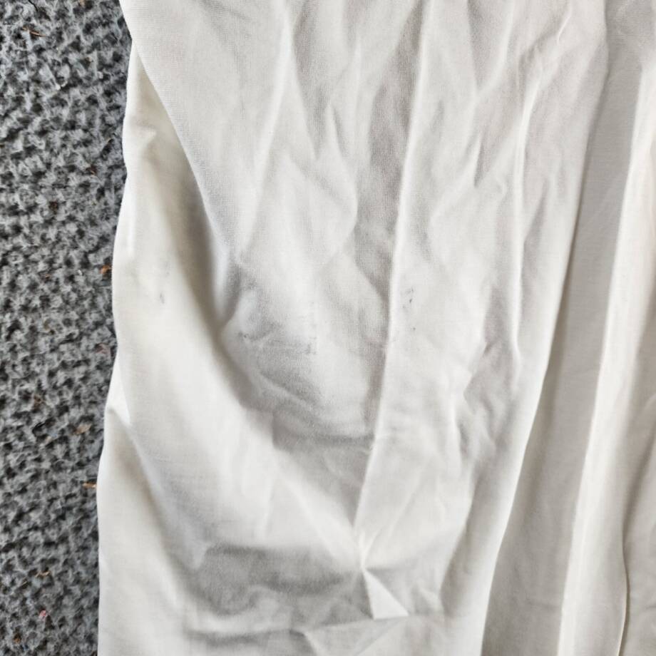 Another Mode Slit Long Ruffle Hem Long Skirt Women's Large White Pullon