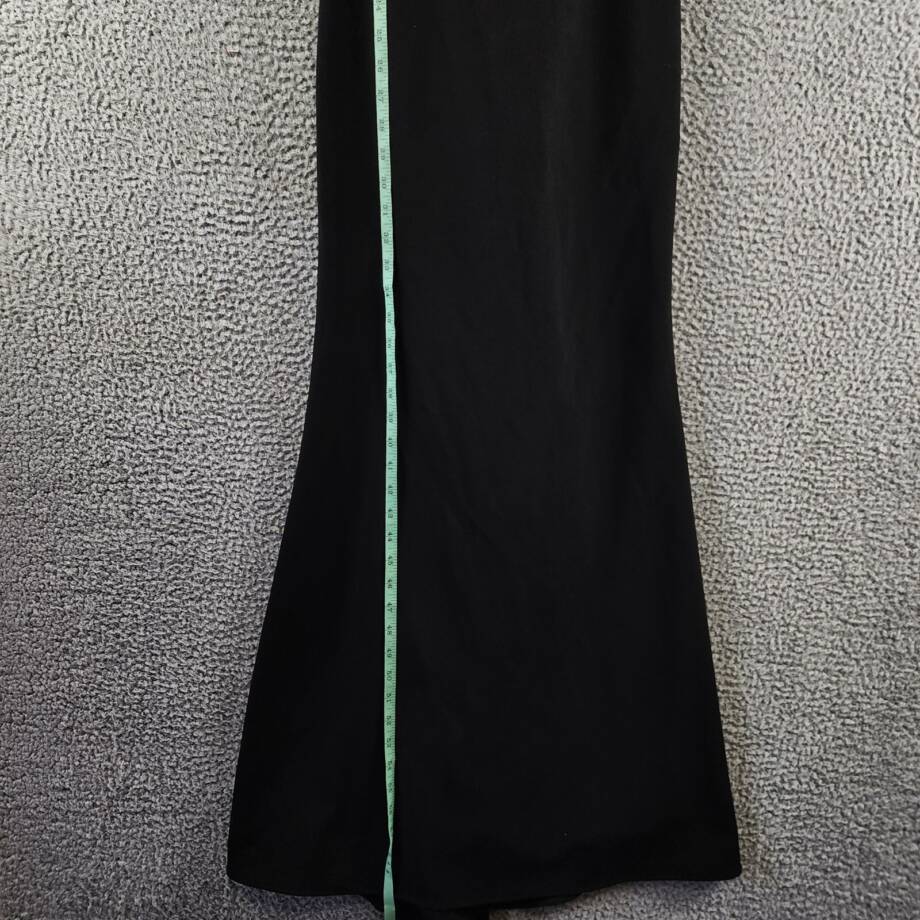 AQUA Scuba Crepe Illusion Boning Sheath Dress Women's Black Square Neck Back 0
