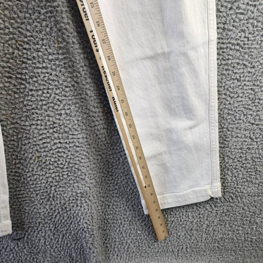 Rebecca Minkoff Stevie Relaxed Cargo Pants Women's 28 White Button Zip Closure