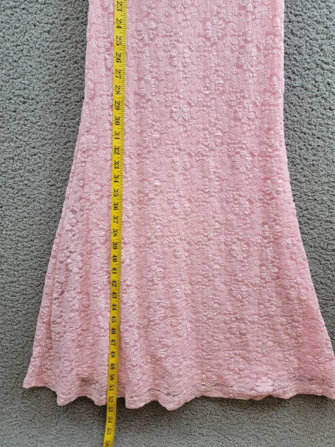 Bardot Albie Knit Maxi Dress Women's 4 Candy Pink One Shoulder Back Zip Closure