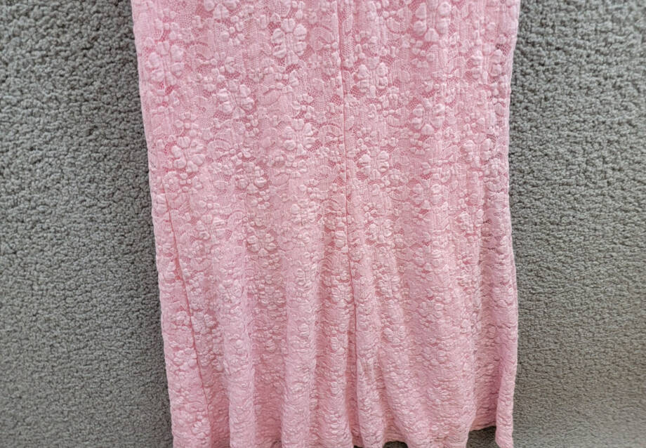 Bardot Albie Knit Maxi Dress Women's 4 Candy Pink One Shoulder Back Zip Closure