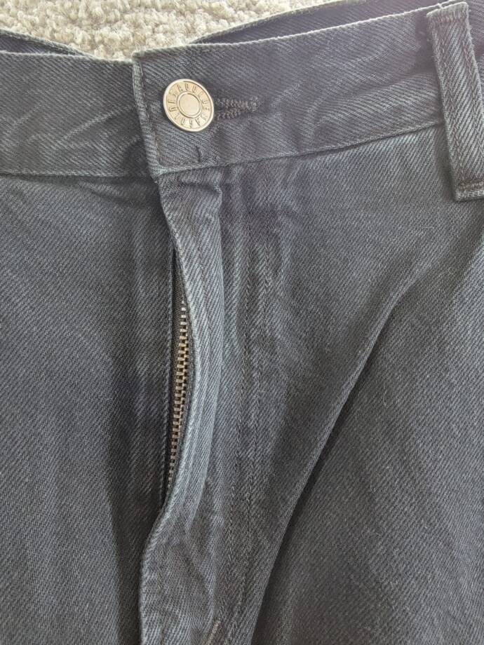 AGOLDE Ellis Wide Leg Jeans Women's 25 Crushed High Rise Zip/Button Closure
