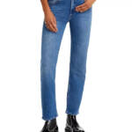 Mother The High Rise Rider Flood Jeans Women's 28 Right On Zip/Button Closure