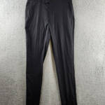 Ben Sherman Stretch Dress Pants Men's 34R Black Side Pockets Zip Hook & Bar