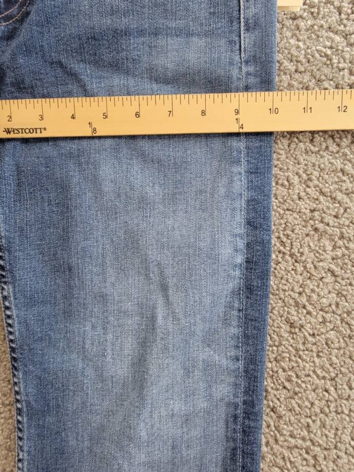 Mother The High Rise Rider Flood Jeans Women's 28 Right On Zip/Button Closure
