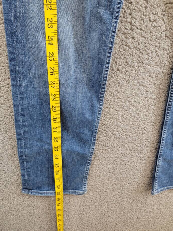 Mother The High Rise Rider Flood Jeans Women's 28 Right On Zip/Button Closure