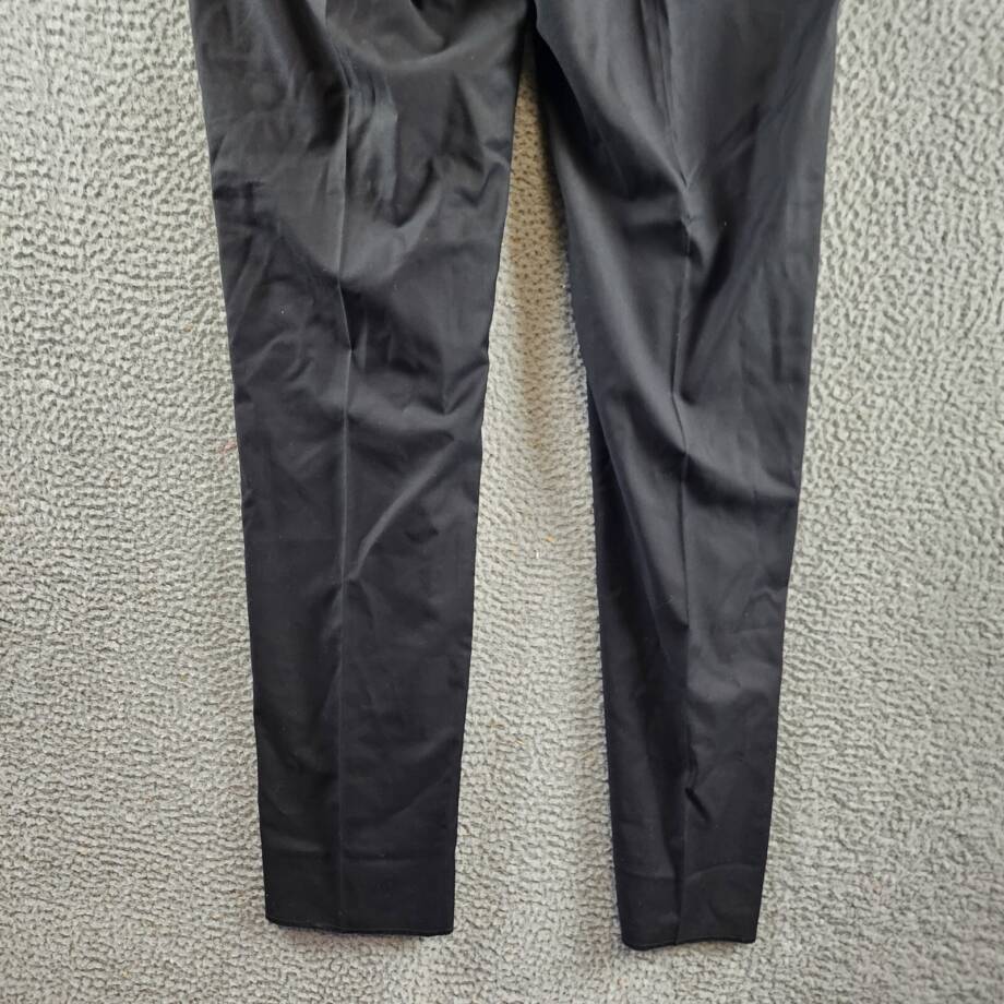 Ben Sherman Stretch Dress Pants Men's 34R Black Side Pockets Zip Hook & Bar