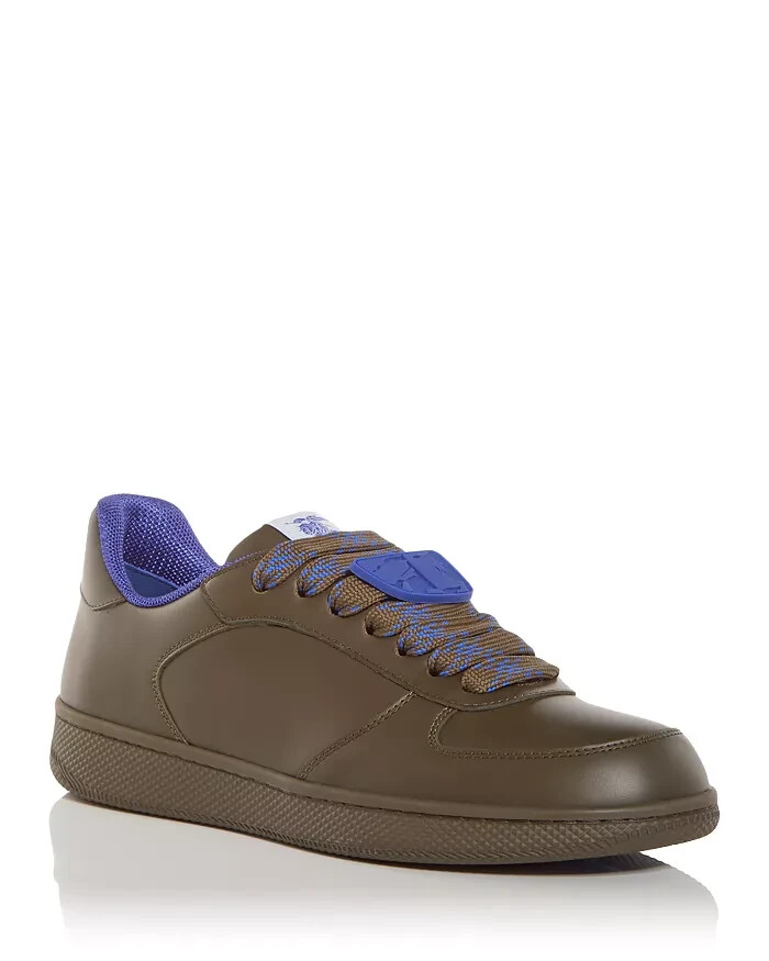 Burberry Terrace Low Top Sneakers Men's 46 Loch Lace Up Fastening Round Toe