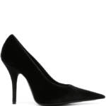 Balenciaga Stiletto Heel Knife Pointed Toe Pumps Women's 37 Black Slip On