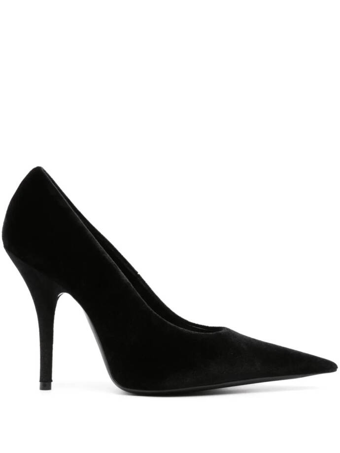 Balenciaga Stiletto Heel Knife Pointed Toe Pumps Women's 37 Black Slip On