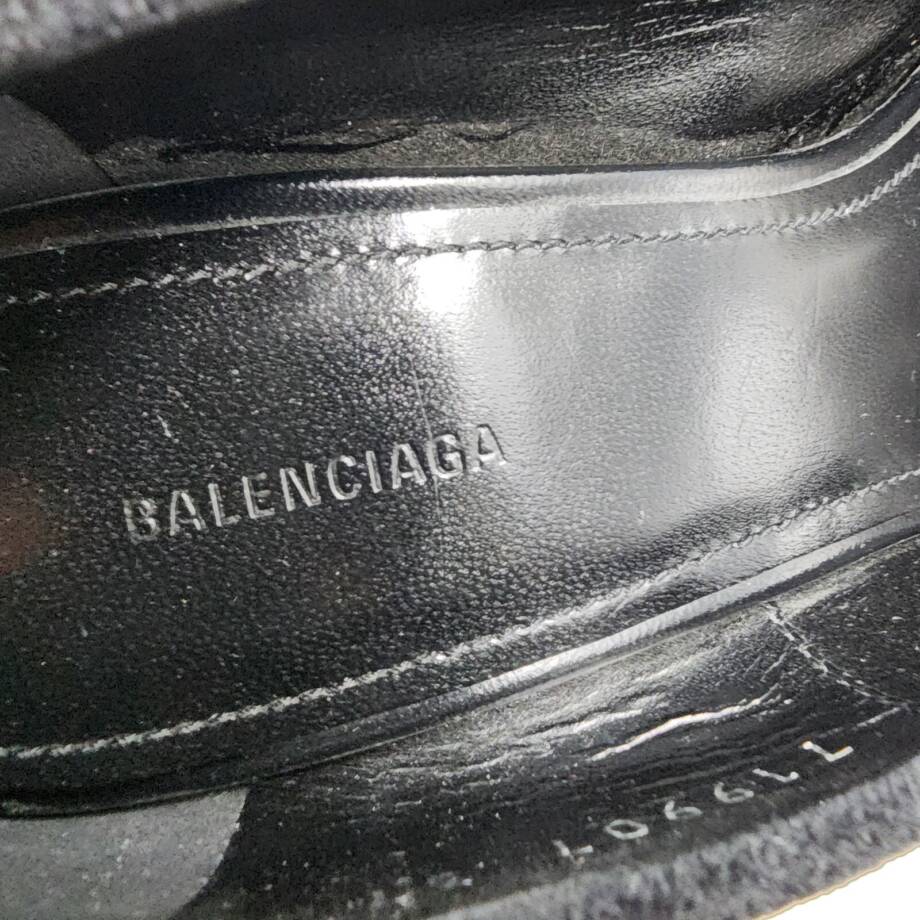 Balenciaga Stiletto Heel Knife Pointed Toe Pumps Women's 37 Black Slip On