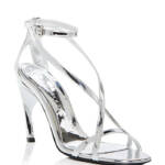 Alexander McQueen Strappy High Heel Sandals Women's 36.5 Silver