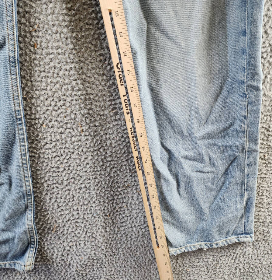 FRAME Straight-Leg Jeans Men's 34 North Sea Belt Loops Zip Fly Button Closure~