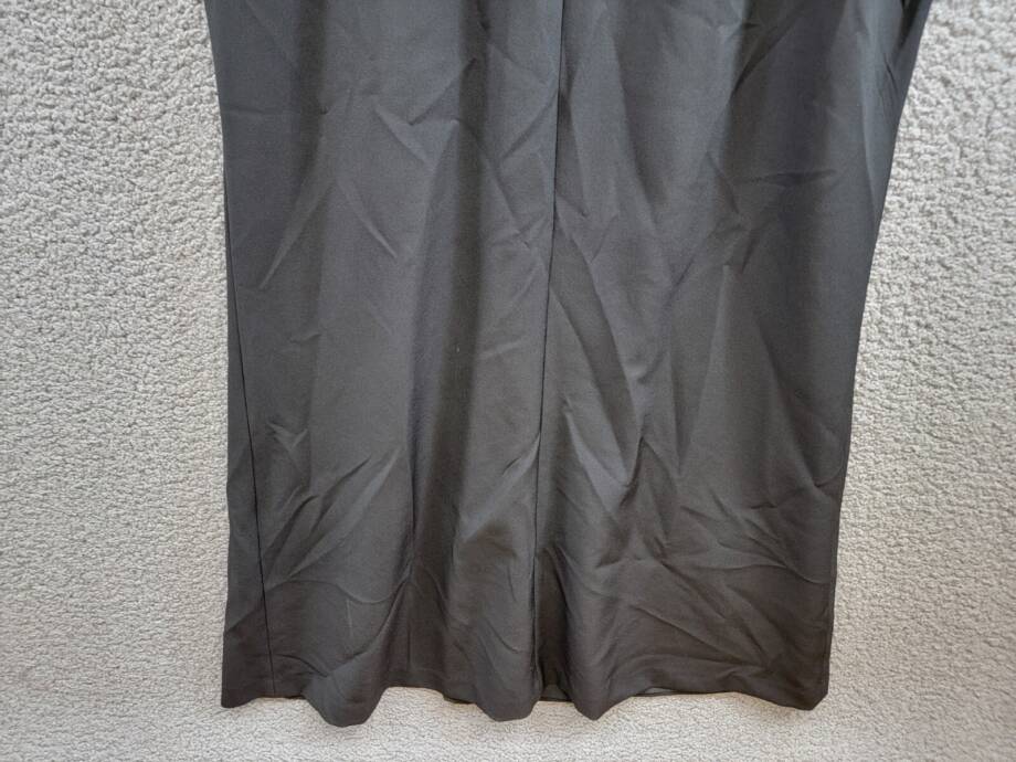 Eliza J Sleeveless Cascading-Ruffle Gown Women's 14 Black Boat Neck Back Zip