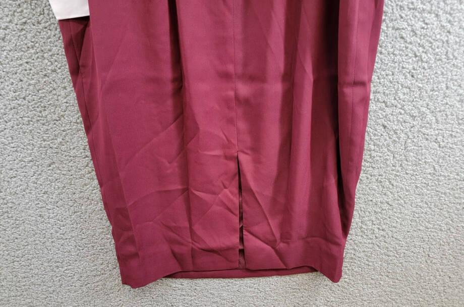 Dress the Population Cosette Corset Strapless Bodycon Dress Women's L Burgundy
