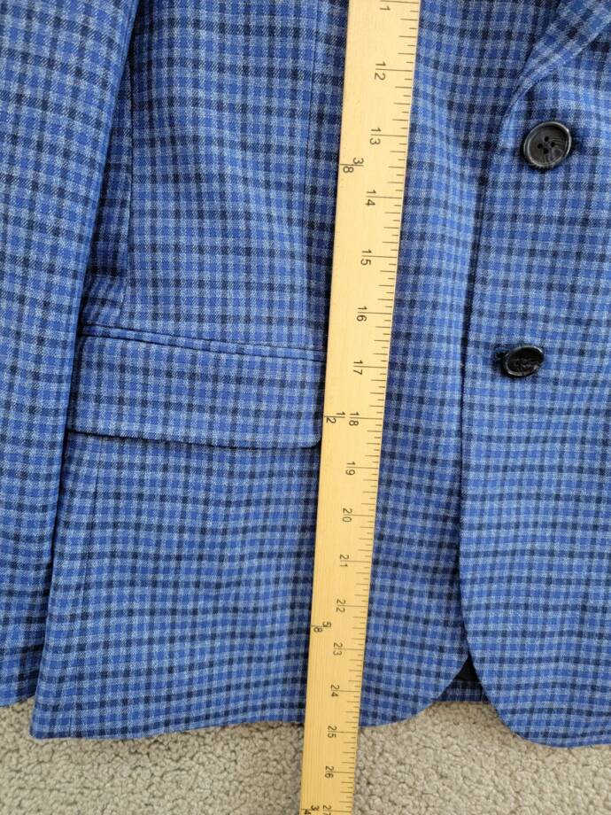 B By Brooks Brothers Classic Fit Stretch Suit Jacket Big Boys 16R Navy/Blue L/S