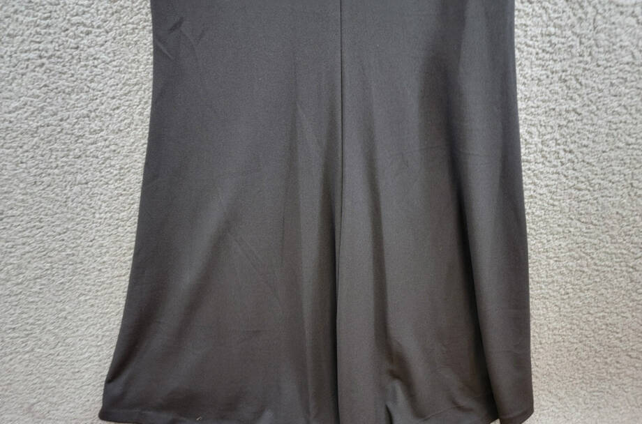 Eliza J Off-The-Shoulder Side-Ruched Gown Women's 6 Black Back Zip Closure S/S
