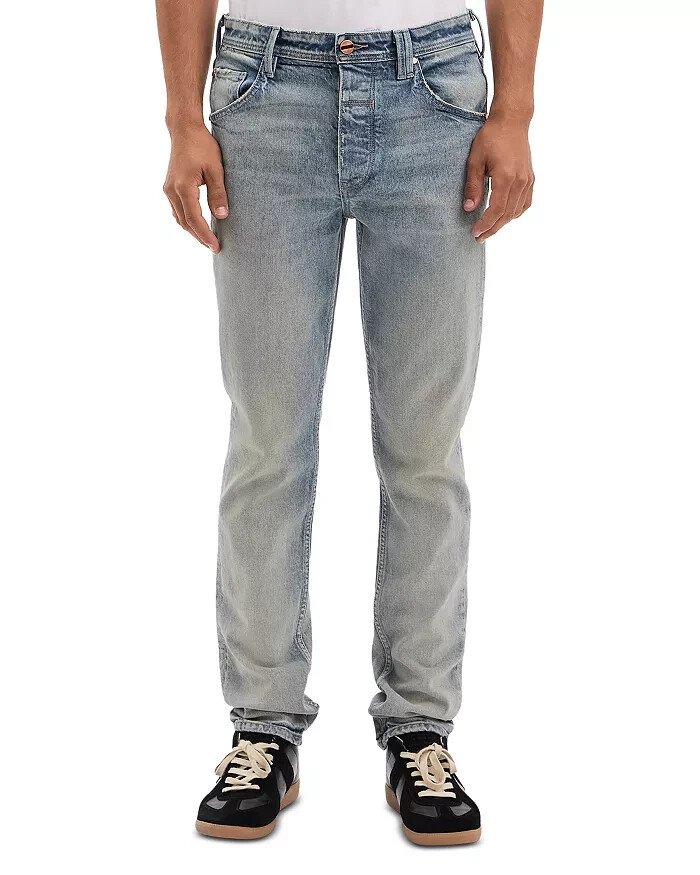 VAYDER Straight Jeans Mens 34 Vito Belt Loops Five-Pocket Zip Fly Button Closure