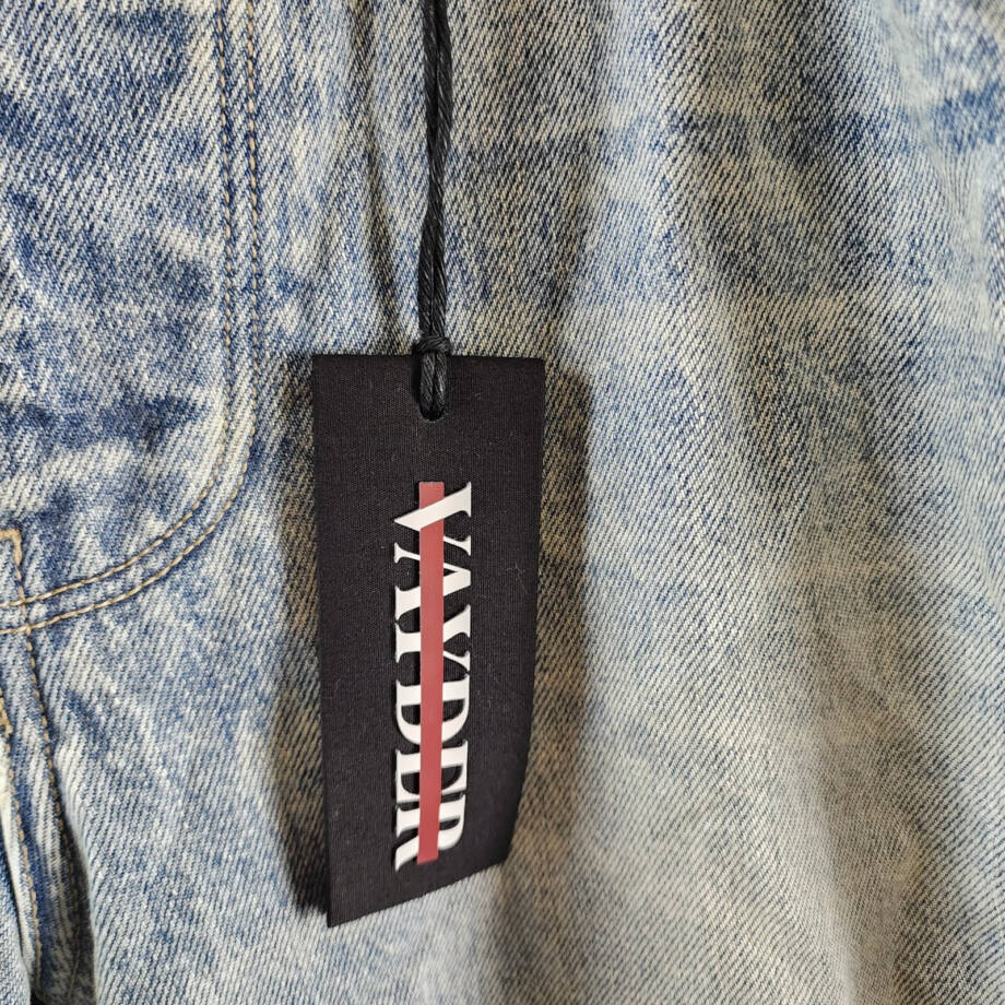 VAYDER Straight Jeans Mens 34 Vito Belt Loops Five-Pocket Zip Fly Button Closure
