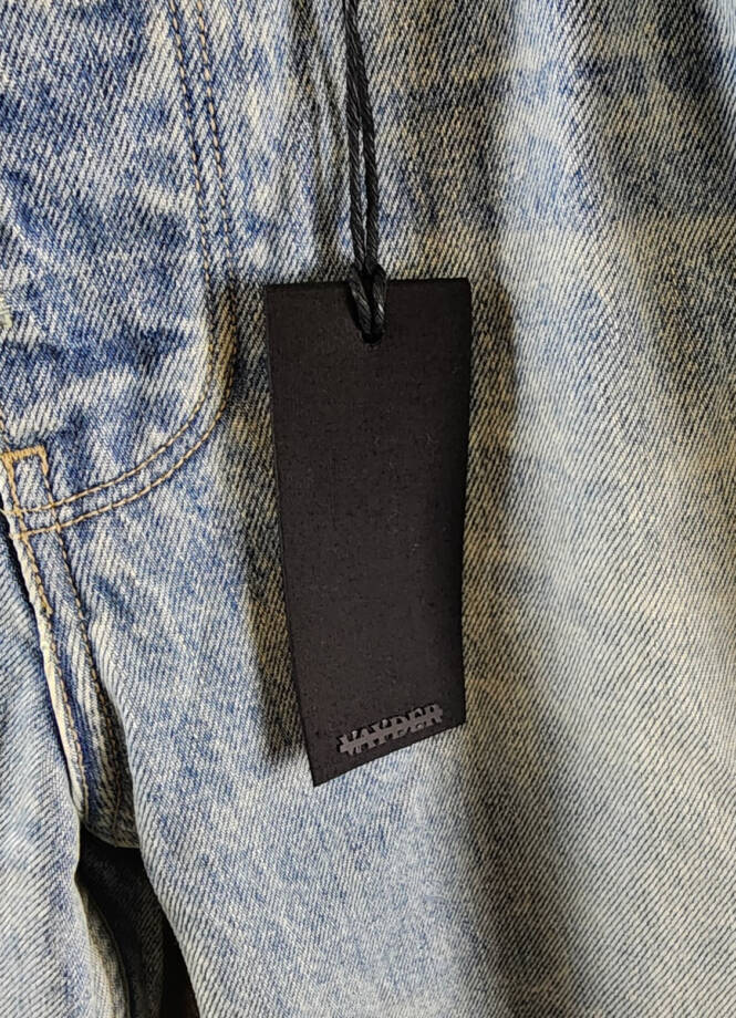 VAYDER Straight Jeans Mens 34 Vito Belt Loops Five-Pocket Zip Fly Button Closure