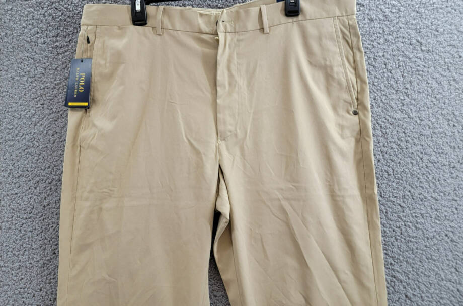 Polo Ralph Lauren Tailored Fit Performance Chino Pants Men's 38x30 Khaki Solid
